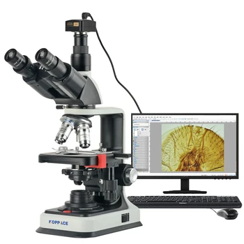 Электронный биологический микроскоп KOPPACE 40X-2500X, камера USB2.0 с разрешением 5 миллионов пикселей