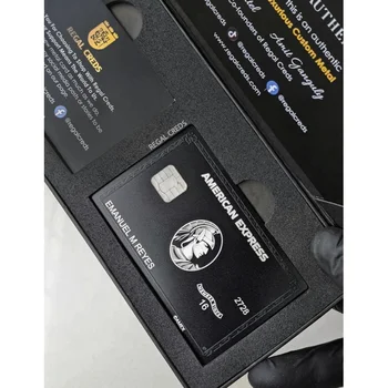 4442 и чип NFC Bank, металлическая карточка из нержавеющей стали с магнитной полосой, пустая кредитная карта, поддержка пользовательских металлических кредитных карт 1