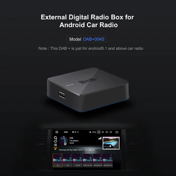 Автомобильный DAB + Цифровой Радиоприемник Type C Порт DAB + Box Адаптер Радиоприемника с Антенной Портативный для Android 5.1 Автомобильный Радиоприемник 1