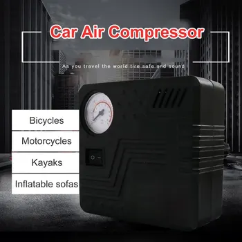 Насос Мини Электрический Автомобильный воздушный компрессор постоянного тока 12 В, Воздушный компрессор 120 фунтов на квадратный дюйм, Накачка шин, Надувной насос для автомобилей, мотоциклов, велосипедов 1