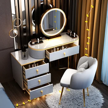 Туалетный столик для модницы, женщины, многофункциональный домашний туалетный столик в минималистичном стиле, мебель для спальни Comoda Pra Quarto 1