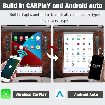 Автомагнитола с сенсорным экраном Android 11 Для GMC-Yukon/Chevy Suburban Tahoe Auto AC 2007-2013 Мультимедийный Плеер Головного устройства Carplay 2