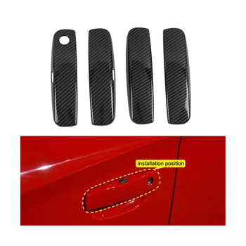 Автомобильный ABS из углеродного волокна, внешняя Боковая Дверная ручка, Накладка для Зарядного устройства, Аксессуары 2015-2020 2