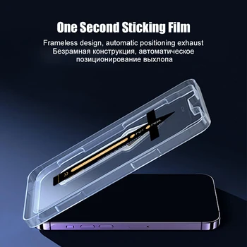 Защитная пленка для экрана с полным покрытием для iPhone 14 13 12 11 Pro Max Обеспечивает крепление из закаленного стекла X XR XS MAX 12 13 mini Glass Film 2