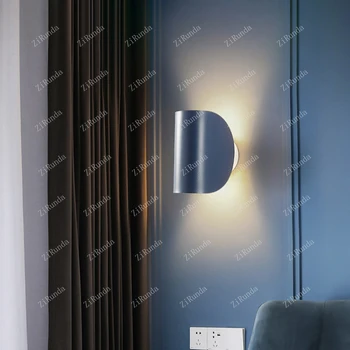 Итальянский дизайнерский настенный светильник современная гостиная креативный вращающийся арт отель выставочный зал настенный светильник прикроватная лампа для спальни красный 2