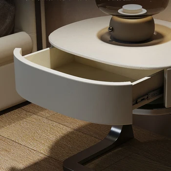 Итальянский минимализм, роскошная прикроватная тумбочка, современный минимализм в спальне и дизайнерский шкаф для хранения в форме шкафа 2