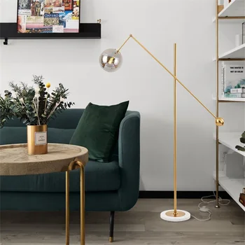 Креативный мраморный торшер PLLY Nordic с современным светодиодным декоративным освещением для дома, гостиной, спальни 2