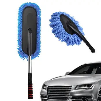 Универсальная автомобильная щетка для мойки с регулируемой детализацией, швабра для автоматической многократной уборки пыли, моющие принадлежности для автомобиля 2