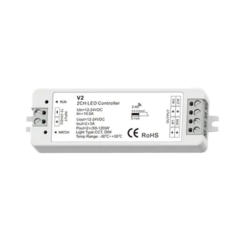 2.4 G Сенсорная панель беспроводной пульт дистанционного управления RGB + CCT контроллер светодиодной ленты диммер 2/3/4/5 канала для одноцветной/двухцветной/RGB/RGBW светодиодной ленты 3