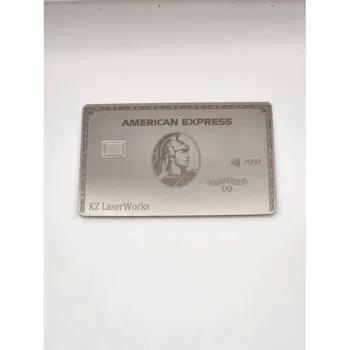 4442 и чип NFC Bank, металлическая карточка из нержавеющей стали с магнитной полосой, пустая кредитная карта, поддержка пользовательских металлических кредитных карт 4