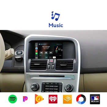 Беспроводной Apple CarPlay Для VOLVO XC60 2012 2013 Моделей до 2014 года Android Auto Mirror Link AirPlay Функция Car Play Подключи и играй 4