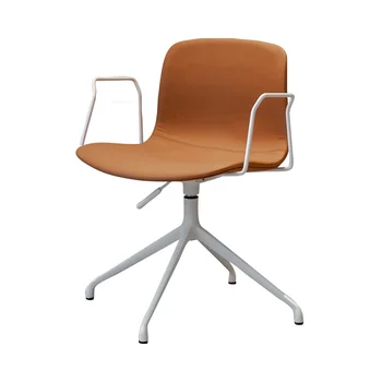 Компьютерный стул со спинкой из скандинавской кожи для спальни, современная простая мебель для дома, офисные стулья, дизайнерское кресло для отдыха, туалетный столик D 4