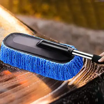 Универсальная автомобильная щетка для мойки с регулируемой детализацией, швабра для автоматической многократной уборки пыли, моющие принадлежности для автомобиля 4
