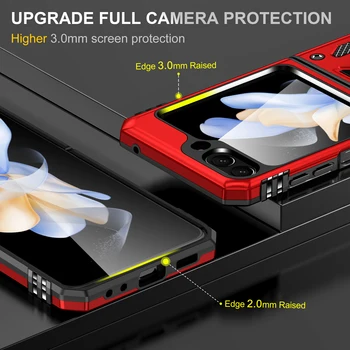 Для Galaxy Z Flip5 Держатель Кольца на Палец Чехол для Samsung Galaxy Z Flip 5 5G Flip5 Zflip5 Защита От Падения Аксессуары Для Телефона Чехол 5