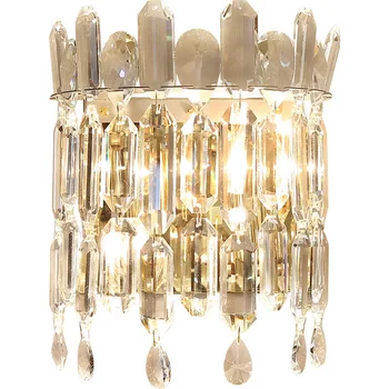Роскошные Современные подвесные светильники E14 для гостиной, круглые подвесные светильники из блестящего золотого металла, Качественная подвесная лампа K9 Cystal 5