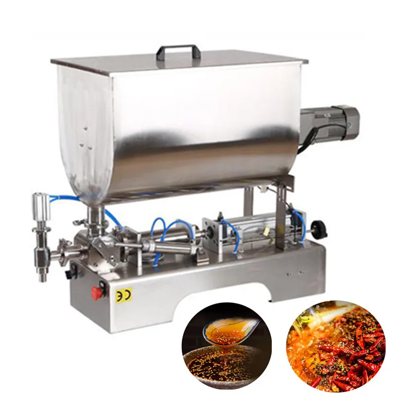 Машина для розлива томатной пасты арахисового масла и соуса Чили U-типа объемом 500-5000 МЛ с одной головкой 3