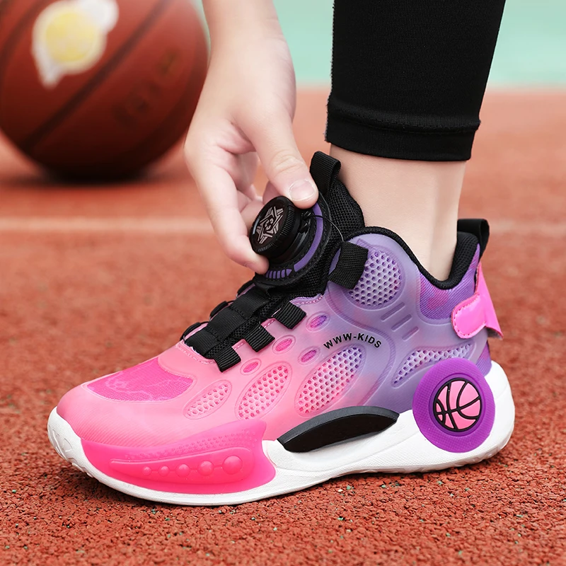 Модная детская баскетбольная обувь 2023 года, новая баскетбольная обувь для мальчиков и подростков, детская спортивная обувь для тренировок на открытом воздухе