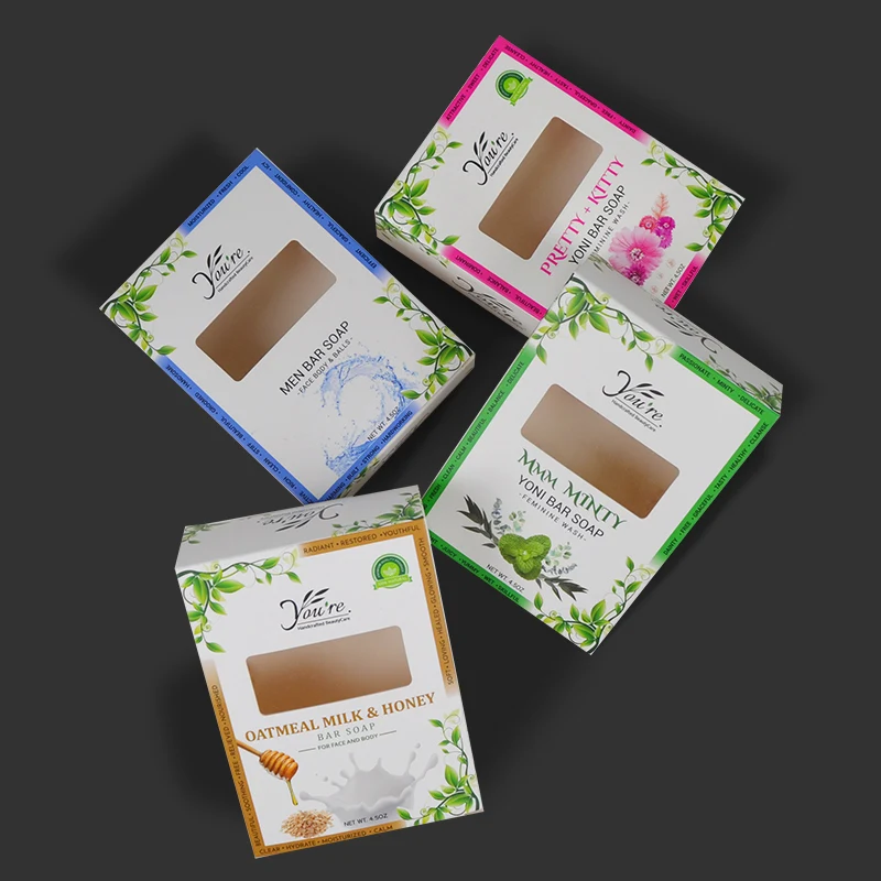 индивидуальный дизайн Sencai Оптовая Дешевая Коробка для упаковки белого Стирального мыла с окном из ПВХ 4
