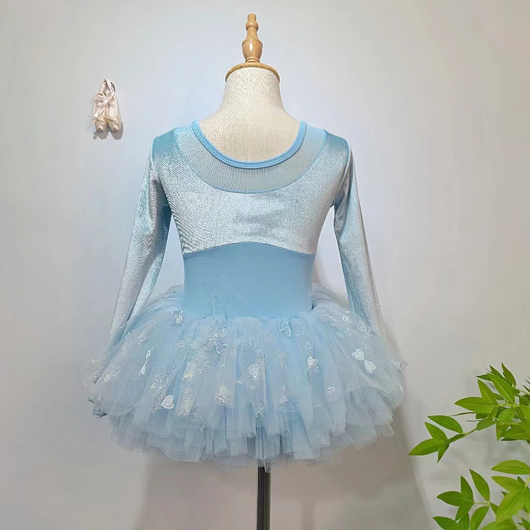 Новые весенне-осенние комбинезоны для детей, прекрасная газовая юбка принцессы, высококачественное удобное танцевальное платье