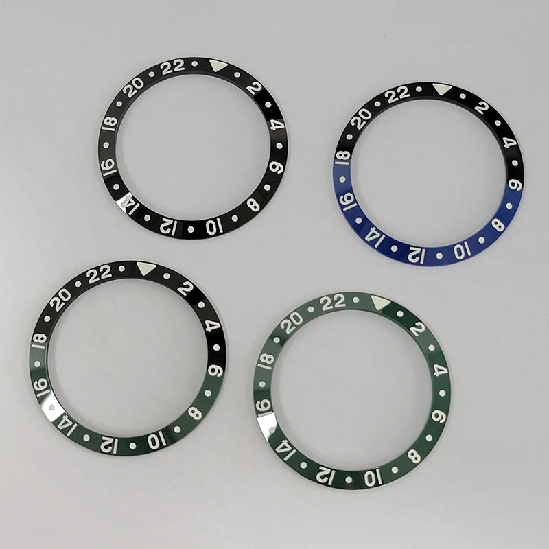 37,5 мм * 30,7 мм Керамический безель для часов Вставка C3 Зеленый Светящийся Подходит для GMT Чехол для дайвинга Безель Кольцо Запчасти Мужские часы Подарки