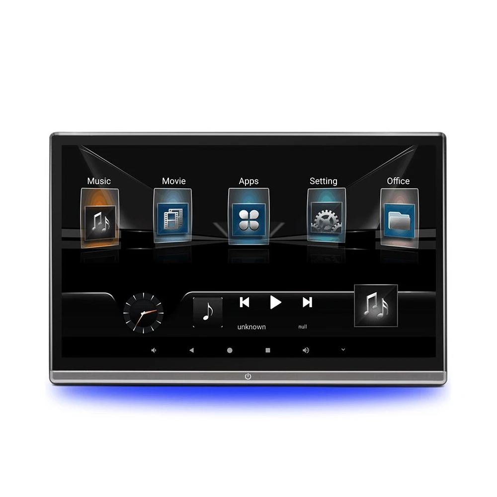 Автомобильный плеер на подголовнике Acodo с 13 дюймовым IPS экраном Android 12 Автомобильный дисплей с HDMI входом выходом Wifi Bluetooth Зеркало Монитор заднего сиденья 4