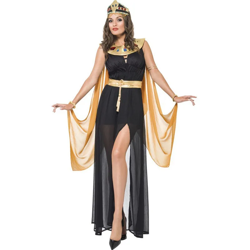 Средневековый Египет Костюмы Принцессы Древнеегипетский Фараон Косплей Маскарад Хэллоуин Взрослые Женщины Клеопатра Королевский Маскарадный Костюм