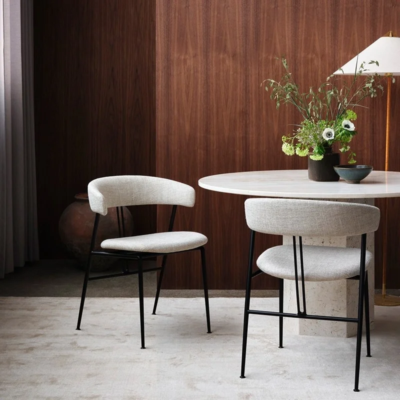 Барные стулья, Столешницы, Обеденные стулья со спинкой, Обеденные стулья Nordic Luxury Accent Офисный дизайнер Taburete Alto Furniture Корея WW50DC