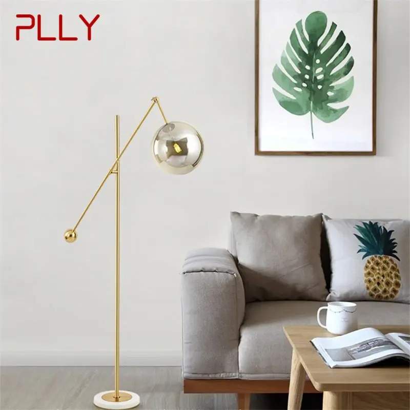 Креативный мраморный торшер PLLY Nordic с современным светодиодным декоративным освещением для дома, гостиной, спальни