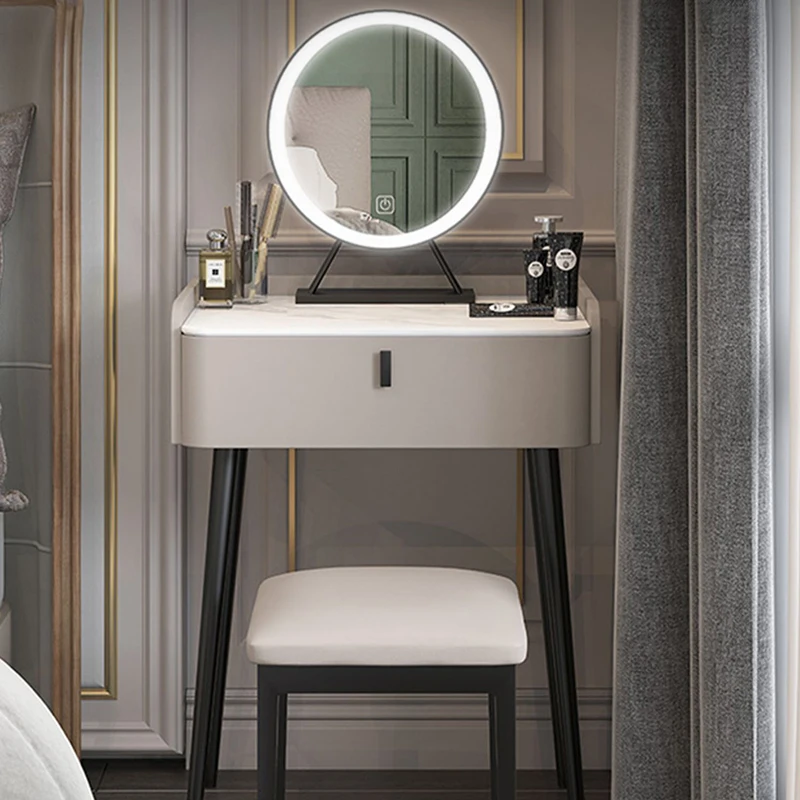 Роскошный Минималистичный столик для макияжа, стулья, светильники, Комод, туалетные столики для спальни, Уголок для хранения мебели Tavolo Da Trucco LJ50DT 0