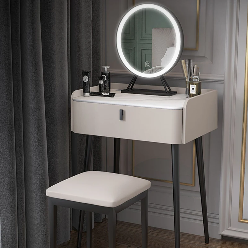 Роскошный Минималистичный столик для макияжа, стулья, светильники, Комод, туалетные столики для спальни, Уголок для хранения мебели Tavolo Da Trucco LJ50DT 1
