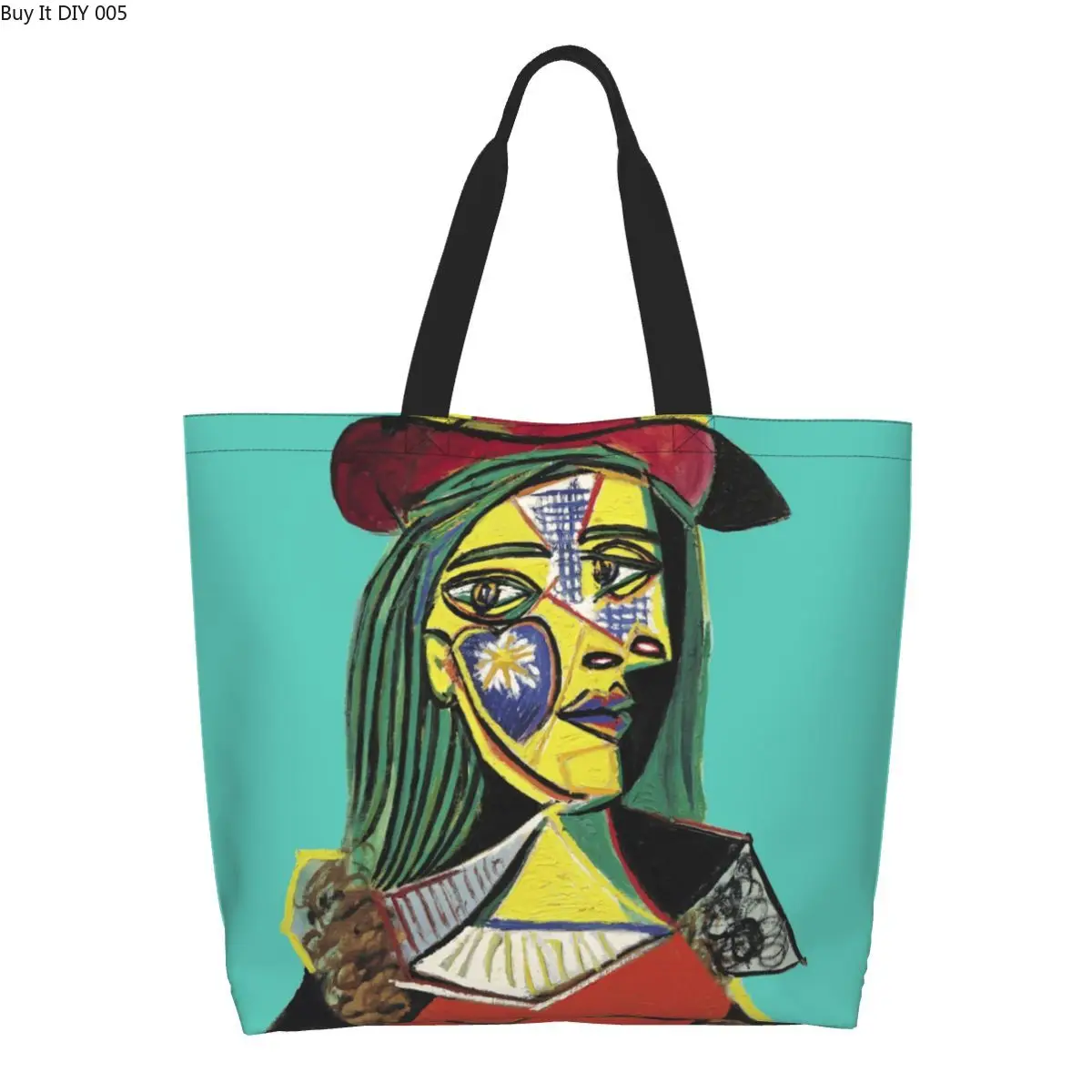 Женская хозяйственная сумка Picasso из вторичной переработки, женская холщовая сумка-тоут, прочные сумки для покупок продуктов Пабло Пикассо