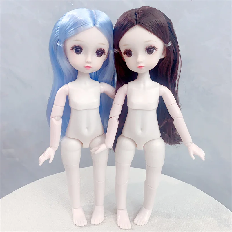 3D Моделирование глаз, ресниц, разных цветов волос, длинные волосы 28 см, обнаженные куклы, 26 подвижных шарнирных кукол, игрушки для девочек