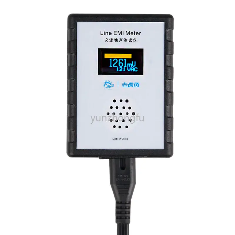 Новый OLED Цифровой дисплей Городской Тестер электрического шума EMI Тестер Широкополосный Измеритель мощности переменного тока Анализатор пульсаций 0