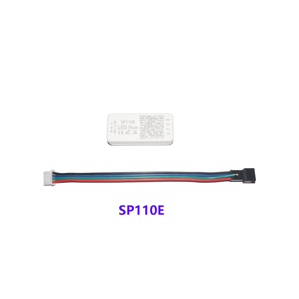 WIFI SP110E SPI Bluetooth-Совместимый Пиксельный контроллер освещения с помощью приложения для телефона Для WS2812B SK6812 LPD88061903 RGB /RGBW DC5-24V 0