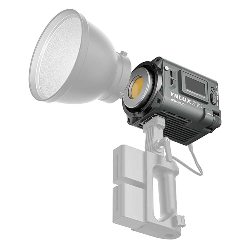 Светодиодный видеосигнал 200 Вт высокой мощности для фотосъемки 5600K с шариком COB 12 световых эффектов сцены Поддерживают подключение BT