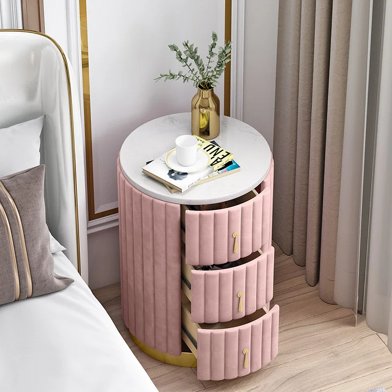 Роскошная современная прикроватная тумбочка в скандинавском стиле, многофункциональный прикроватный шкаф для хранения в спальне, шкаф для хранения в спальне 0