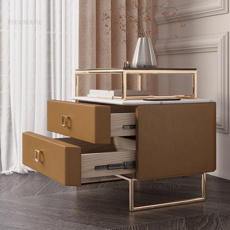 Итальянские тумбочки для спальни, прикроватная тумбочка в минималистичном стиле, Прикроватный столик для гардероба, мебель для дома, шкаф для хранения в отеле, Прикроватная тумбочка 3