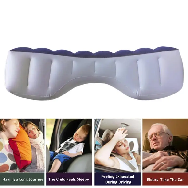 Автомобильный Надувной матрас Универсальная подушка для ног на заднем сиденье Надувная Кровать Кровать для самостоятельного вождения туристического автобуса 2