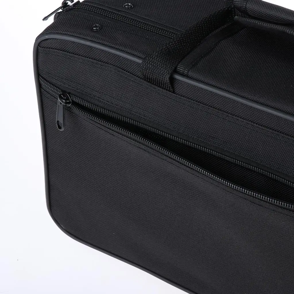 Чехол для кларнета Bb, нейлоновая сумка для хранения кларнетов, органайзер, Черный, 350x200x110 мм