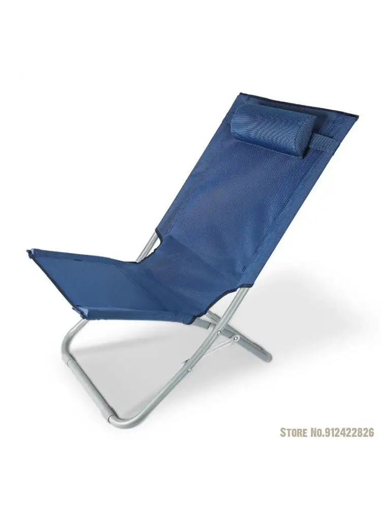 Кресло для обеденного перерыва, простой складной стул для дома, маленькая спинка для отдыха на открытом воздухе, пляжный портативный офисный мини