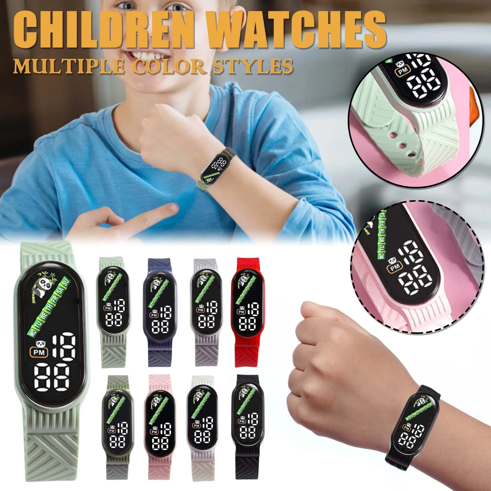 Мультяшные часы с дисплеем Номера недели, браслет времени, подходящие для студентов и детей, часы-браслет Relogio Masculino