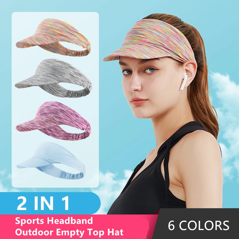 Летняя солнцезащитная теннисная кепка, спортивная велосипедная шапка на открытом воздухе, дышащая повязка на голову для бега