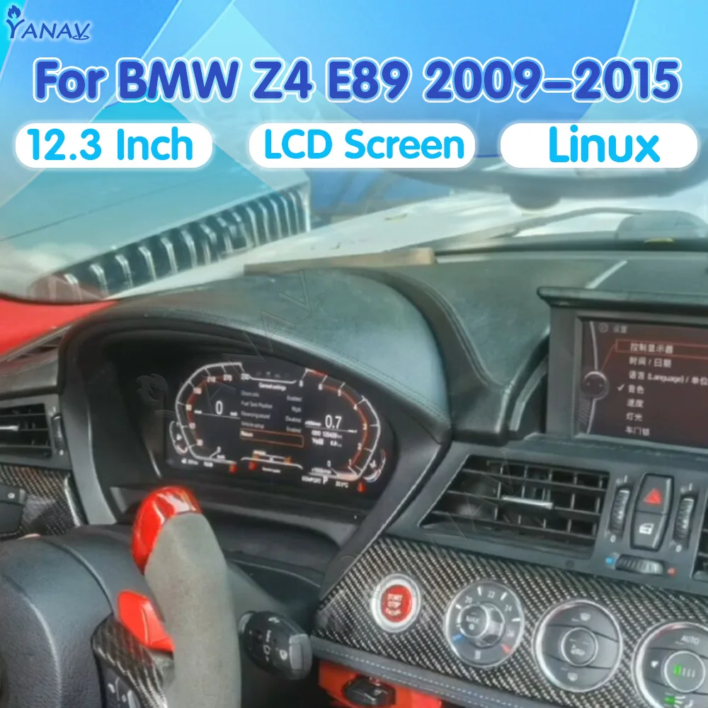 12,3-дюймовый измеритель скорости для BMW Z4 E89 2009-2015 ЖК-цифровой кластерный сенсорный экран приборной панели
