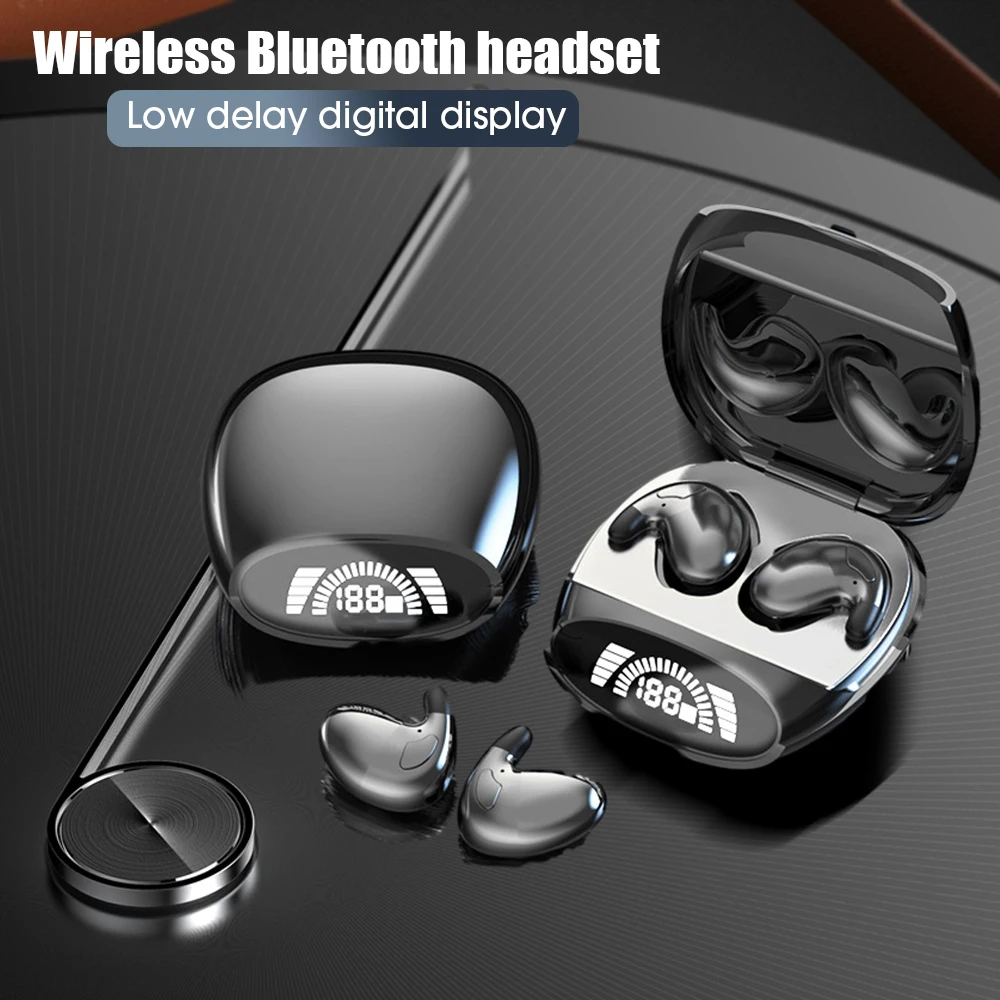 MD528 Bluetooth 5.1 Наушники для сна с шумоподавлением Мини беспроводные наушники HD Call Стерео Bluetooth наушники-вкладыши 1