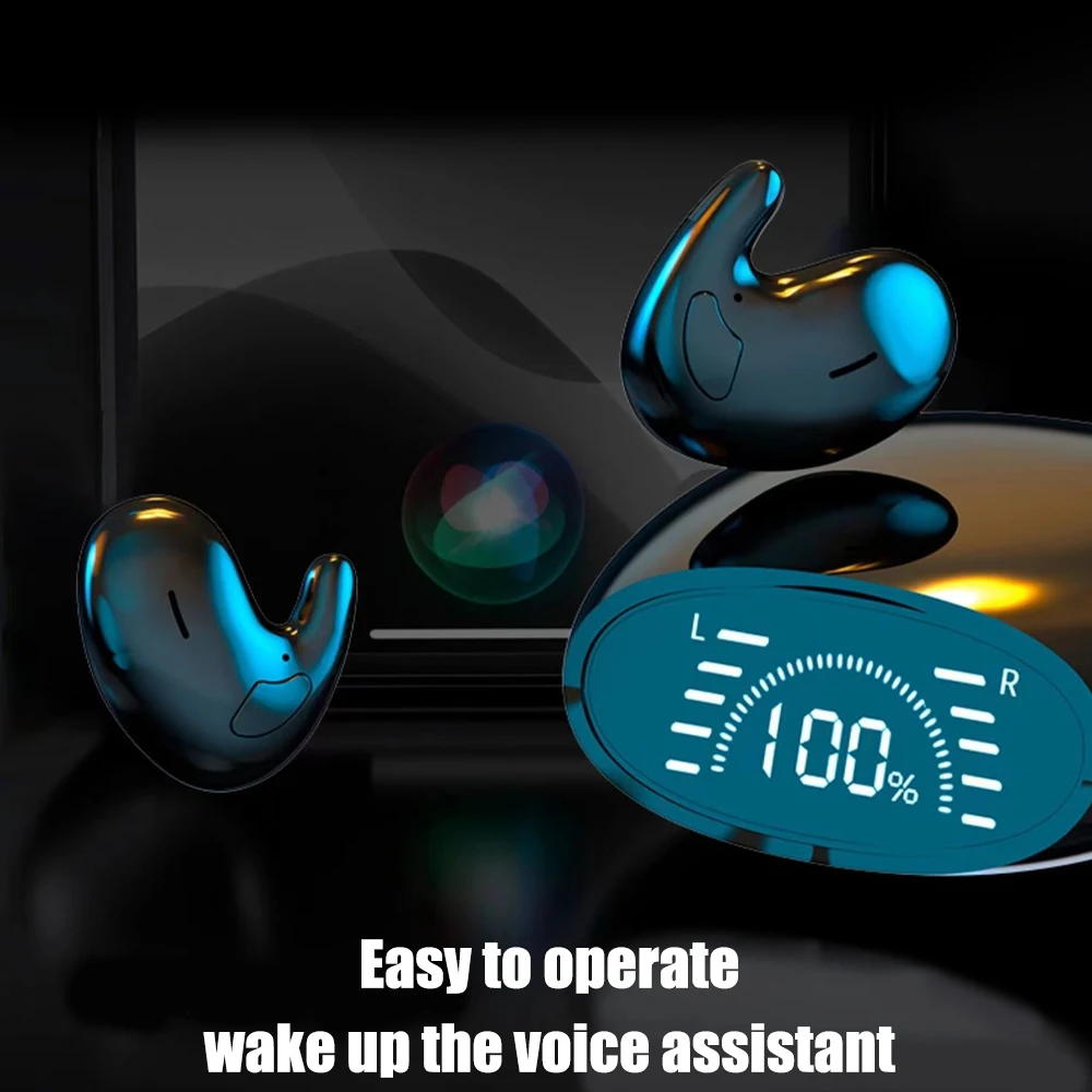 MD528 Bluetooth 5.1 Наушники для сна с шумоподавлением Мини беспроводные наушники HD Call Стерео Bluetooth наушники-вкладыши 5