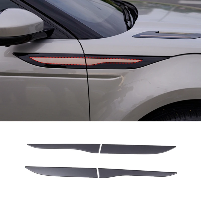 Боковое крыло Декоративная крышка бокового вентиляционного отверстия для Land Rover Evoque 2020 Матово-черный