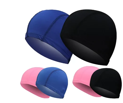 Ультратонкие купальные шапочки свободного размера, удобные плавательные кепки для мужчин и женщин, эластичная нейлоновая защита ушей, шапочка для плавания с длинными волосами