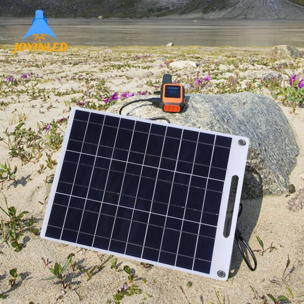 Портативная солнечная панель, солнечная пластина 5 В с USB, безопасное зарядное устройство для стабилизации заряда аккумулятора для Power Bank, телефона, кемпинга на открытом воздухе, дома