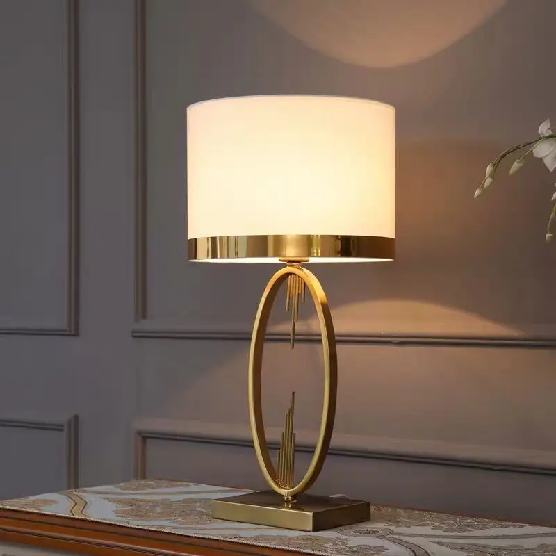 Современная настольная лампа DEBBY LED Nordic Creative с простым коричневым абажуром Настольные лампы для дома, гостиной, Прикроватной тумбочки в спальне 2
