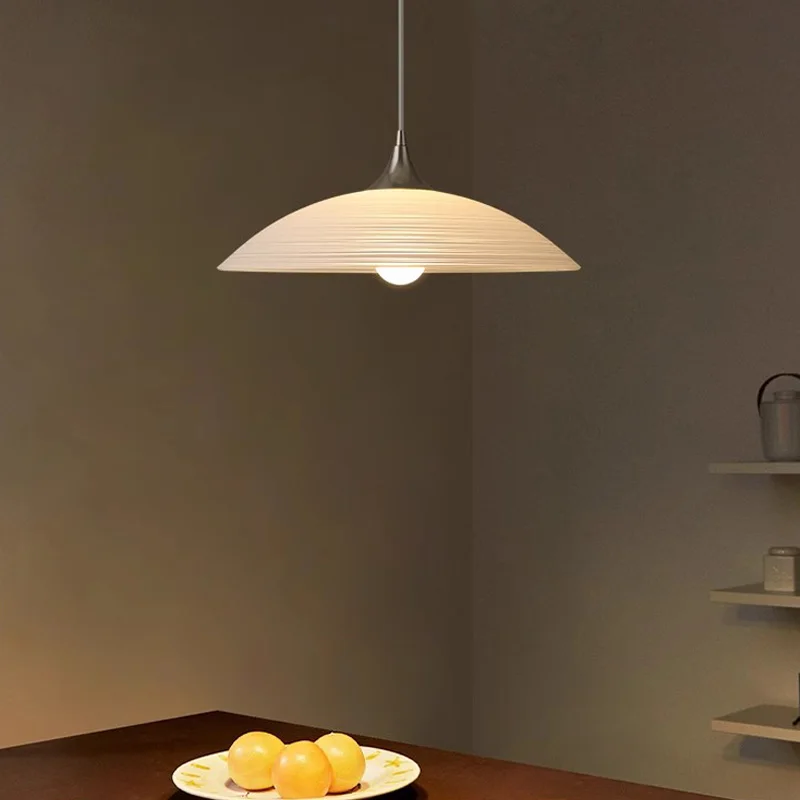 Современная простая стеклянная люстра для гостиной, спальни, подвесной светильник Dercor Round, подвесной светильник для кафе-бара, подвесная лампа для кухни, островная лампа для кухни